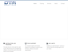 Tablet Screenshot of dtm-solutions.com